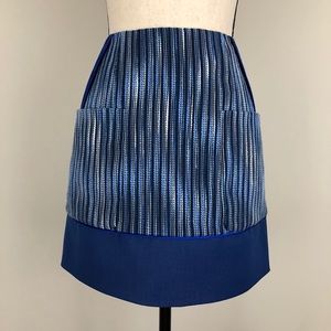 T Tahari Gracelynn Stripe Mini Skirt